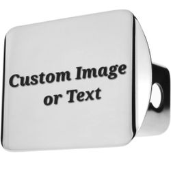 Chrome Polished Hitch Covers Laser Etched