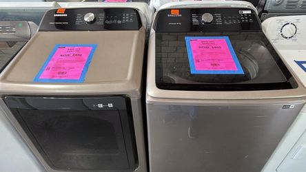 Samsung Top Load Washer and Dryer Set