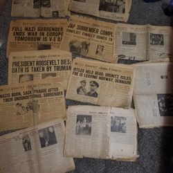 WW2 ear Newspapers 