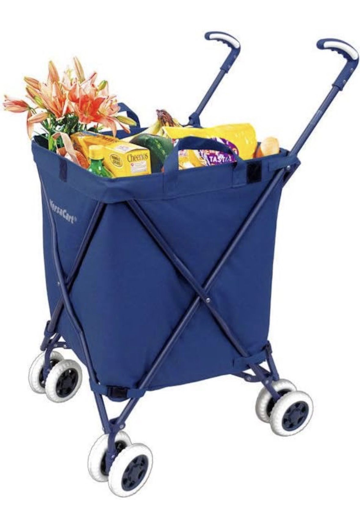 π VersaCart Transit Folding Shopping & Utility Cart β Blue β $45 OBO