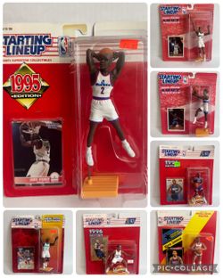 Lot of 7 NBA Starting Lineups: Webber, Grant Hill, LJ