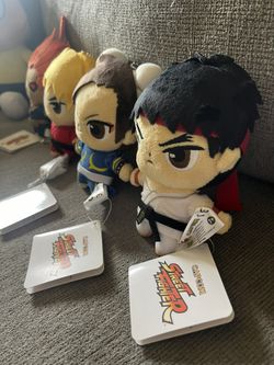 Capcom Street Fighter Lot of 4 6" Inch Plush Danglers 90 Or Best Offer