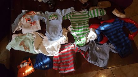 15 newborn baby long-sleeved onesies