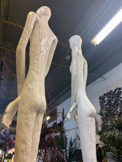 Modern 7FT Fiberglass Art Sculptures - Gallery Style