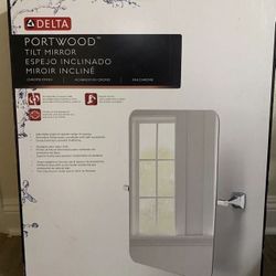 Delta Portwood 23 in. x 23 in. Single Tilt Mirror in Chrome