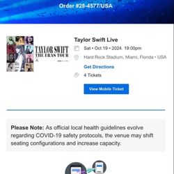 Taylor Swift General Admission 