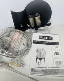Barton 64 Qt. X-Large Outdoor Aluminum Turkey Deep Fryer Pot and