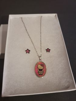 Hello Kitty Necklace Set