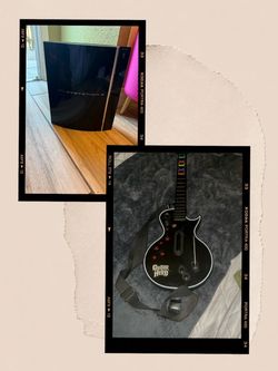 Sony PS3 Console + Wireless Guitar Hero Guitar Bundle