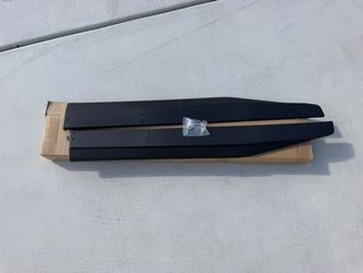 Universal Car Black Side Skirt Extensions – 2 Pieces