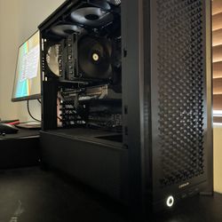 Ryzen 7 7800x3d Gigabyte 9060xt 16gb Crucial Pro 32GB DDR5 1TB SSD Gaming PC Desktop Computer