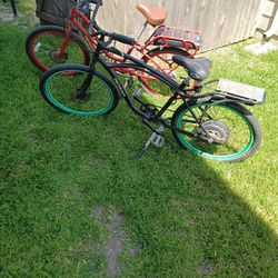 Two Vintage Electric Bicycle 