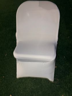 White Spandex Folding Chair Cover