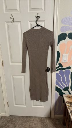 Form Fitting Sweater Dress 