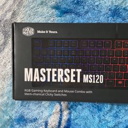 Cooler Mater MS120 RHB Gaming Keyboard And Mouse Combo With Memchanical Clicky Switches
