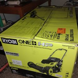 Ryobi Cordless Lawn Mower Battery Included 