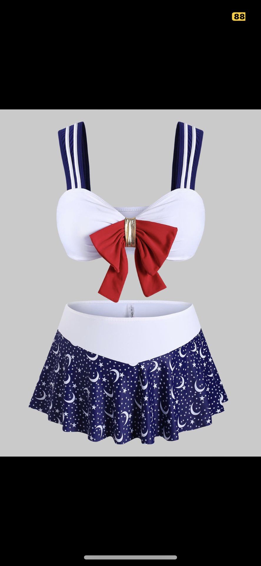 Sailor Moon 3pc Swimsuit Cosplay 