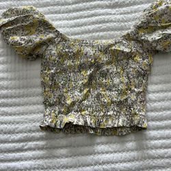 Cute Floral Crop Top