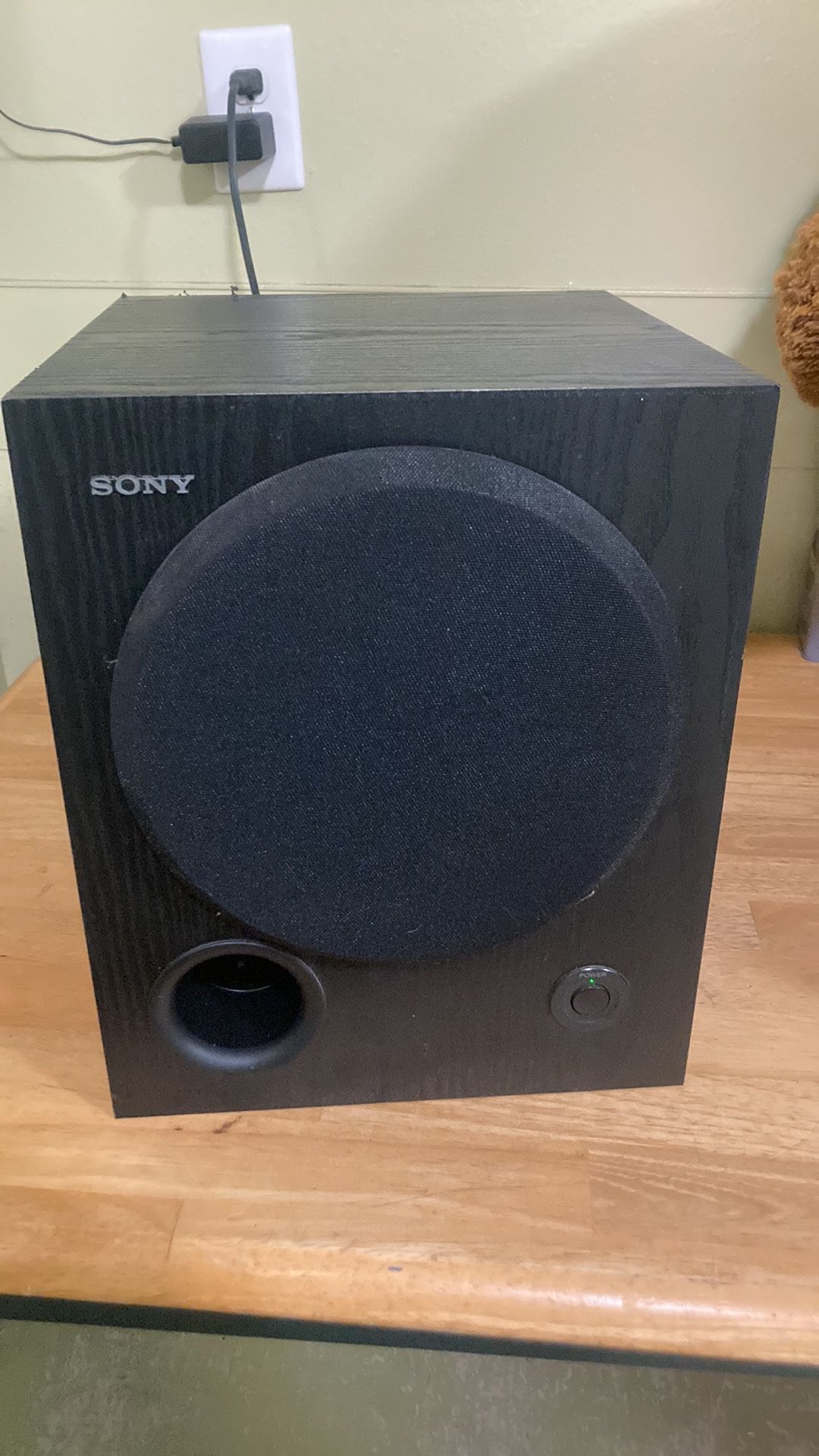 Sony Subwoofer SA-WM250 Active Powered AC 120V 100W 60Hz In Blackjack