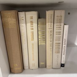 vintage books used for decor 