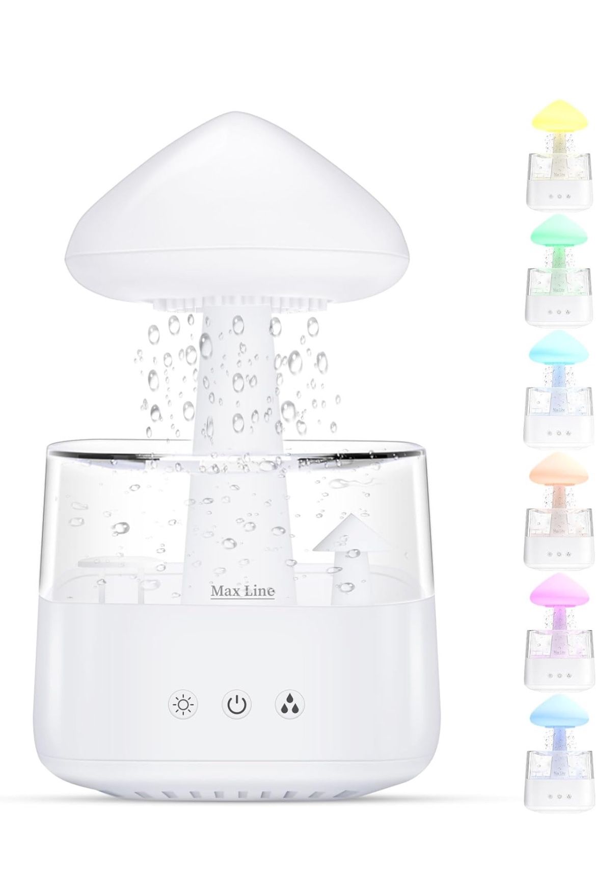 ABBWOBOX Rain Cloud Humidifier Water Drip, Essential Oil Diffuser for Home Bedroom Aroma, Mushroom Humidifier With Calming Rain Sounds to Help Sleepin