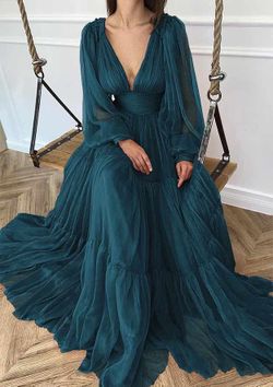 Gown Maxi Dress Long Sleeve
