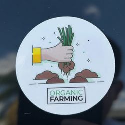 Organic farming sticker