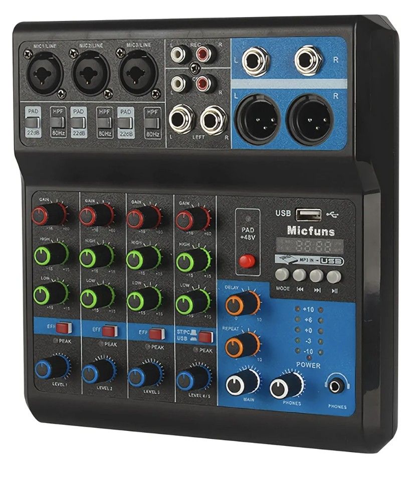 Mini audio DJ mixer Sound Board Console System