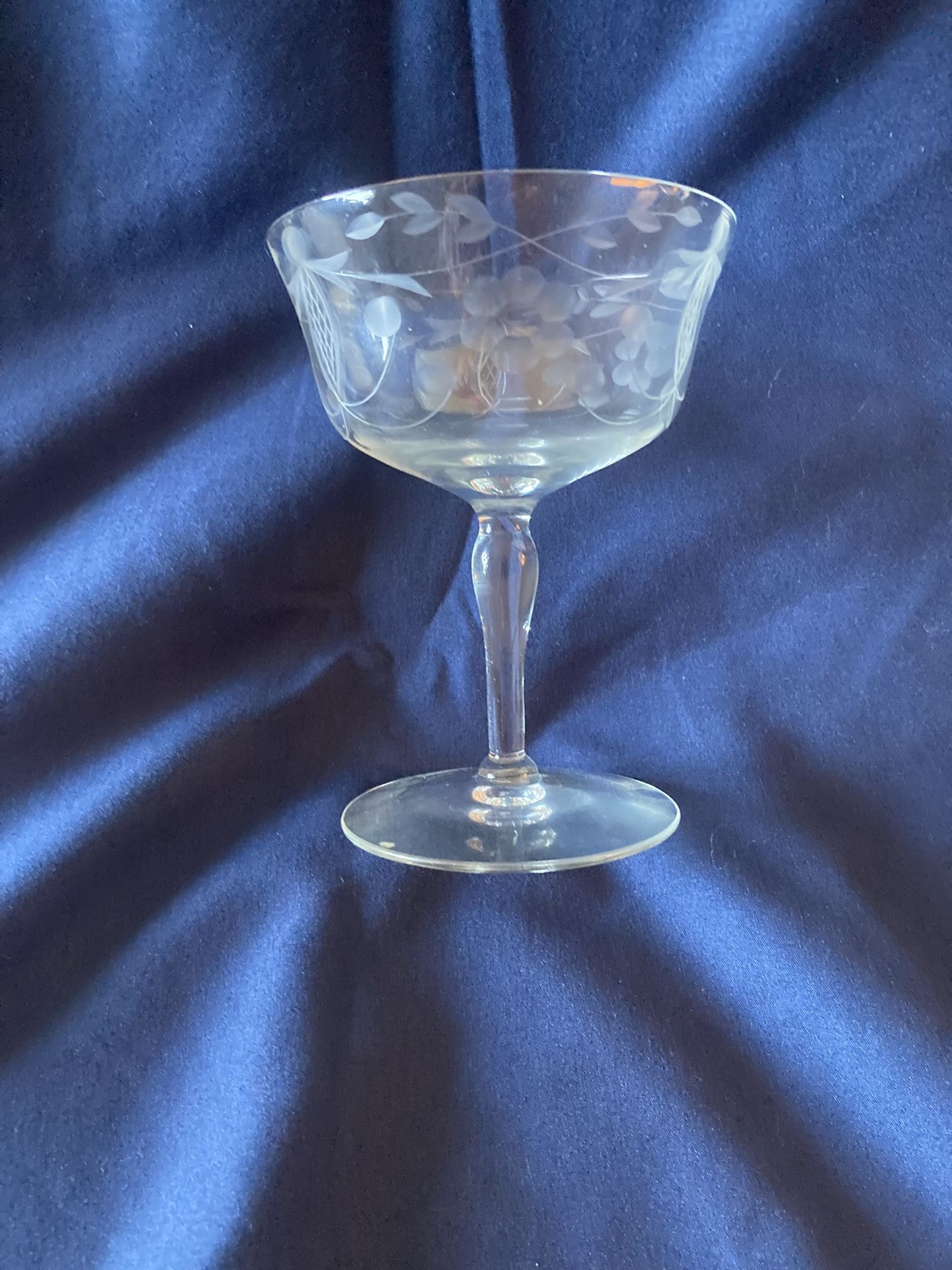 Vintage Champagne Coupe Glasses