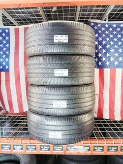 ✅ 4 NICE USED TIRES 245/45ZR18 HANKOOK VENTUS A/S ALL SEASON HIGH PERFORMANCE USED TIRES 245 45 18