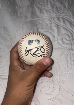 Autographed MLB Official Baseball By Javier Baez