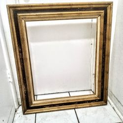 Large Ornate Wood Frame Antique Gold