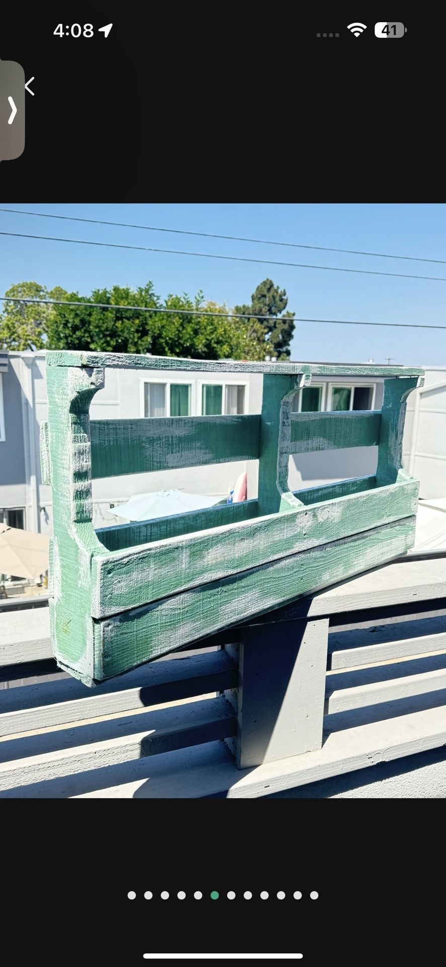 Green wine rack