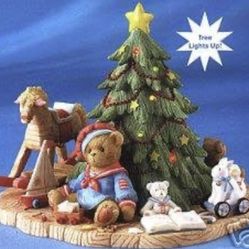 Cherished Teddies Graham Lighted Christmas Spread Holiday Cheer To Those You Hold Dear