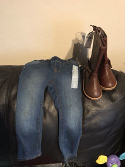 Gap jeans and Gap Boots