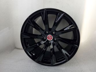 Perfect Jaguar Staggered F Type XJ Black Wheels Rims OEM