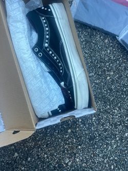 Vans Sk8-Hi Black Studded Sneakers 10