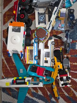 LEGO Mixed Parts 25lbs Lot Race Cars,Planes, Bricks,Boats Incomplete Sets