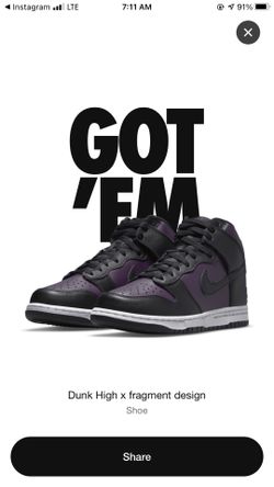 Dunk High x Fragment