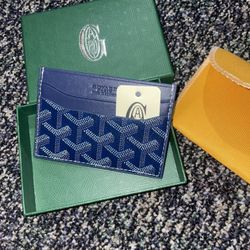Goyard Cardholder Dark Blue 