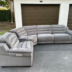 Sectional Couch/Sofa - Microfiber  - Recliners - Gray - Delivery Available 🚛