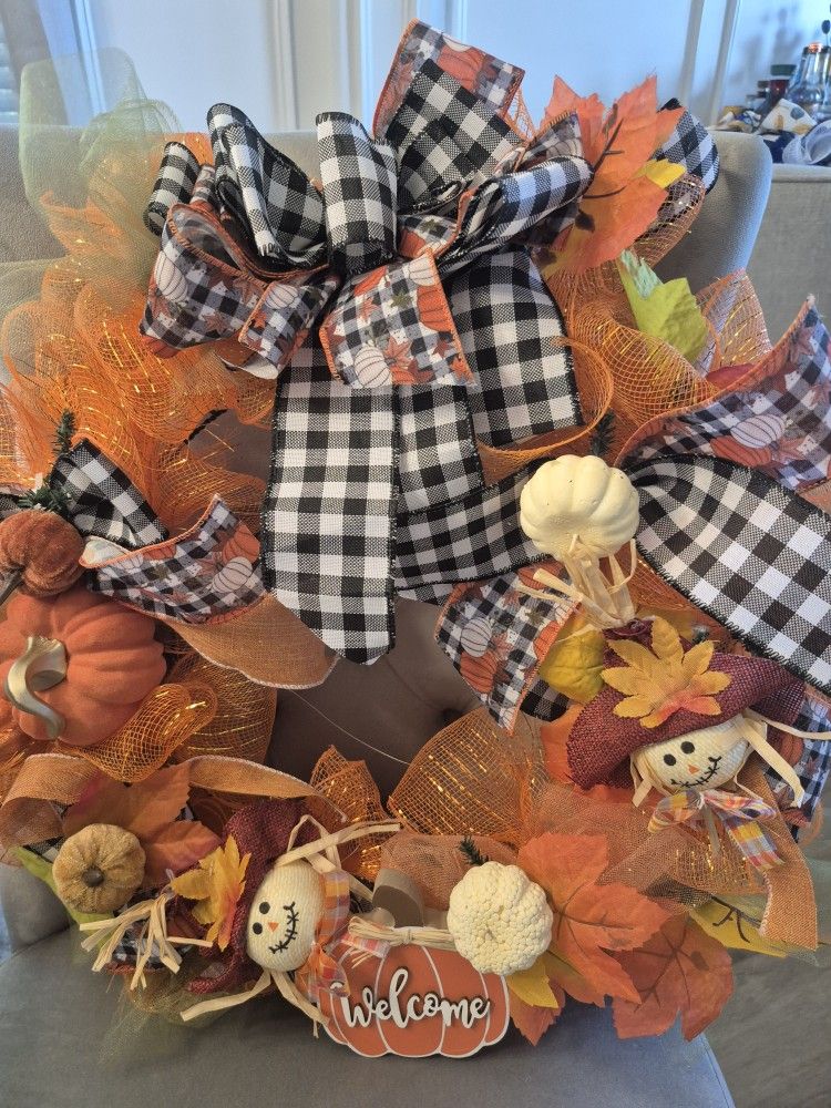 Fall And Christmas Wreaths