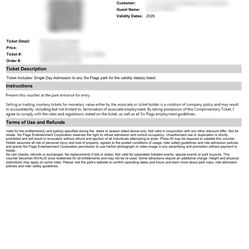 six flags / knotts ticket(s)