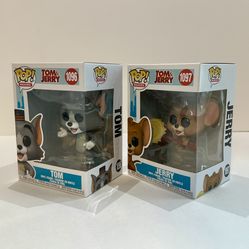 Funko POP! Movies: Tom & Jerry - 2 Funko Set - Jerry #1097 and Tom #1096