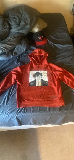 Red zara hoodie