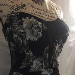 Black Floral Dress 