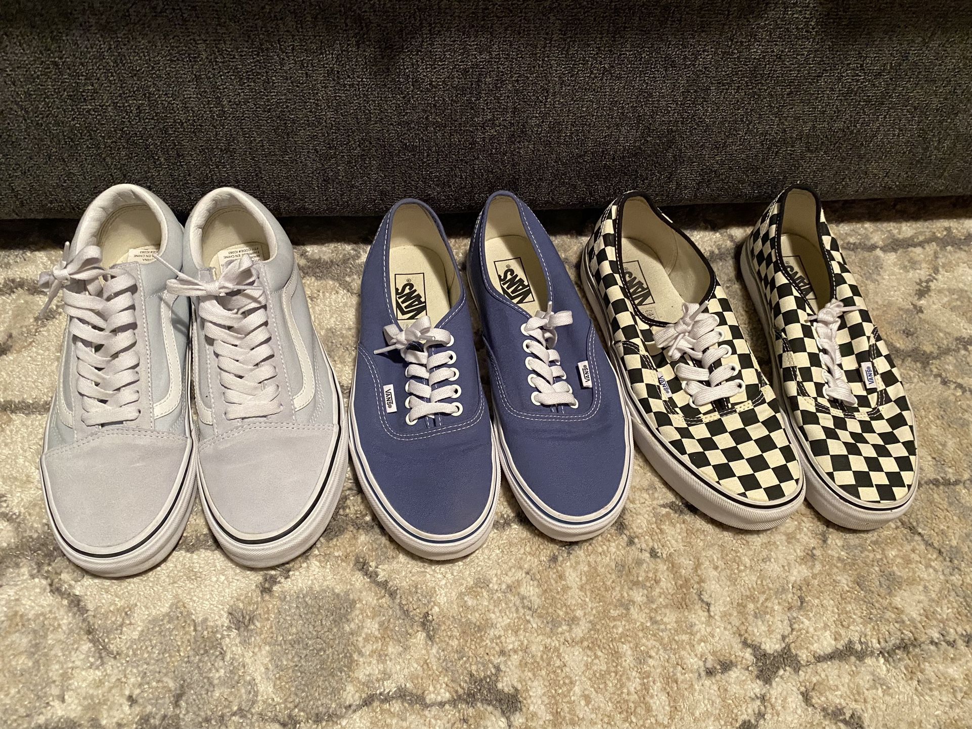 Almost New Mens Size 9 Vans Shoes (Various styles) - www 