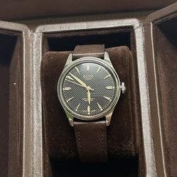 KUOE KYOTO Royal Smith 90-006 – Silver Case / Black Dial – Full Kit + Extras