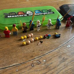 Lego 17 mini figures with extra pieces and 2 cases, $125 cash