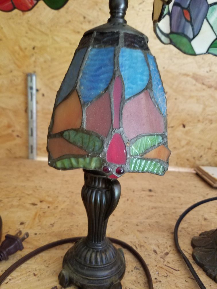 Small stained glass lamp